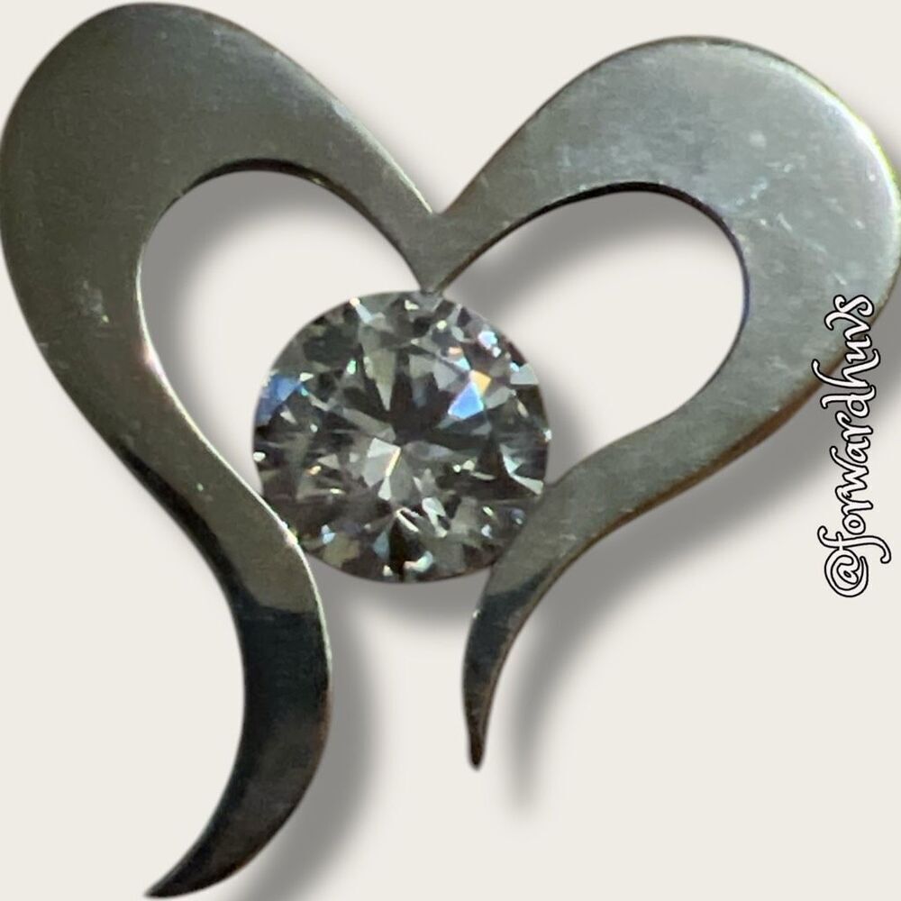 Bundle Sale 3 for $15 | Heart Shaped Pendant with Rhinestone
